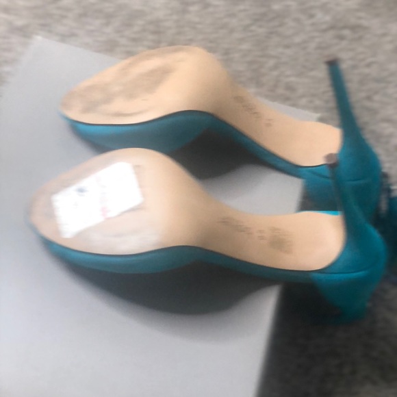 🔥 Teal suede Botkier Peep Toe 🔥 - Picture 2 of 2